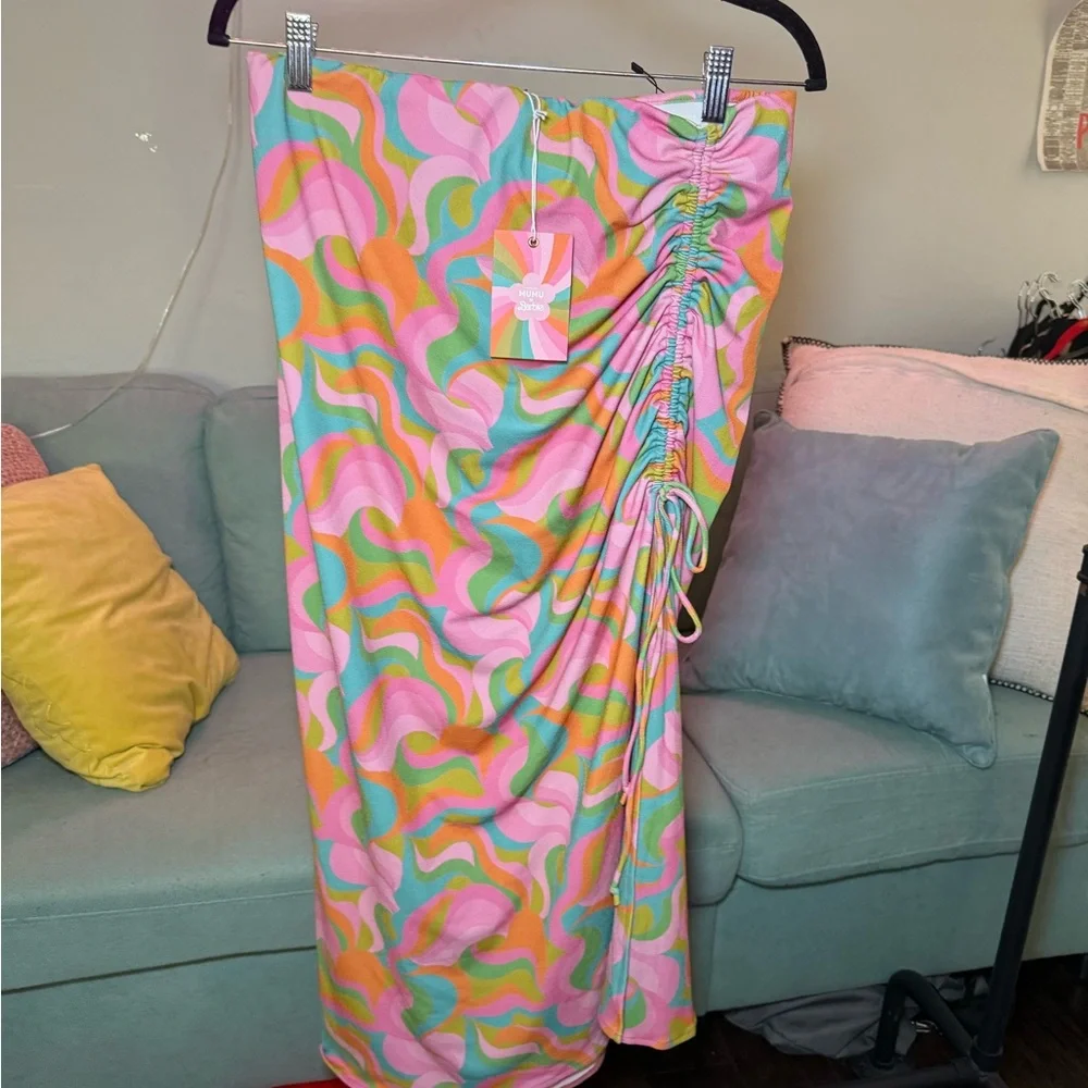 Show Me Your MuMu Colorful Swirl Skirt - Picture 1 of 2